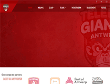 Tablet Screenshot of antwerpgiants.be